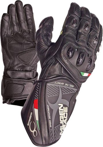 MUGENRACE Neptun Zwarte Handschoenen, Motoren, Nieuw met kaartje, MUGENRACE, Handschoenen, Heren