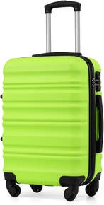 Reiskoffer Groen ABS | Retourdeal 27% Korting, Sieraden, Tassen en Uiterlijk, Koffers, Wieltjes, Hard kunststof, 45 tot 55 cm