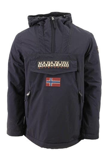 Napapijri Jas in maat L Grijs, Kleding | Heren, Jassen | Winter, Verzenden, Zo goed als nieuw, Overige kleuren, Napapijri