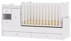Lorelli Mini Max White 2-in-1 Bed en Commode, Kinderen en Baby's, Verzenden, Nieuw