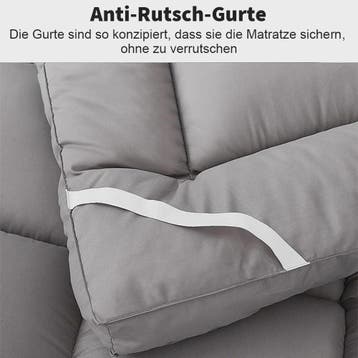Dikke Matras Topper - Zacht 3D Vezel Kussen met Antislip Ban, Verzenden, Nieuw