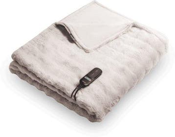 2dekans | Duux Yentl Bubble Elektrisch Warmtedeken 200x200, Ophalen of Verzenden, Zo goed als nieuw, Grijs