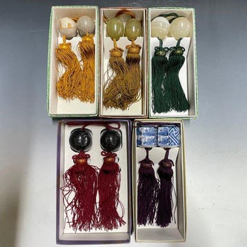 FUCHIN Set van 5 Kakejiku Hangende Scroll Gewichten -