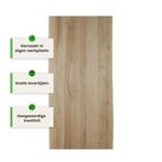 Houten tafelblad - 4cm dik eiken - Boomstam afwerking, Huis en Inrichting, Tafels | Eettafels, Verzenden, Nieuw