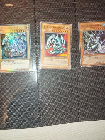 Konami - 3 Card - Yu-Gi-Oh! - Blue-Eyes White Dragon Foil, Nieuw
