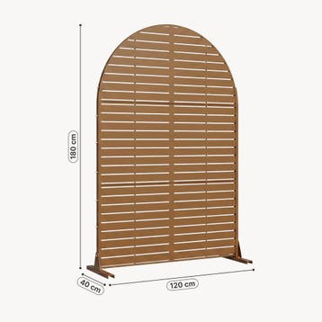 Tuinscherm Nodepp privacyscherm 180x120x40 cm bruin casa.pro, Verzenden, Nieuw