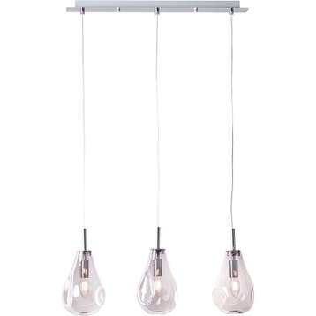 Brilliant drops - hanglamp met drie lampen - rookglas -, Huis en Inrichting, Lampen | Hanglampen, Verzenden, Nieuw