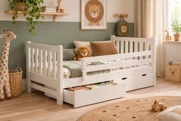 Rockwood® Kinderbed Tim Wit met  lattenbodem, matras, Ophalen of Verzenden, Nieuw