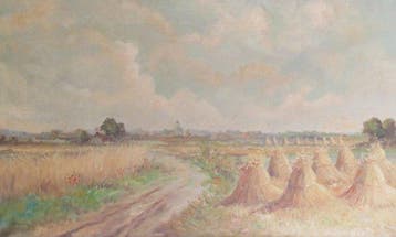Cor van Reken (1879-1959) - Groot zomerlandschap, Antiek en Kunst