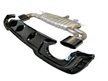 Diffuser RS stijl | AUDI A3 8V | 2016-2019 | voor SLINE, Auto-onderdelen, Nieuw, Achter, Bumper, Audi