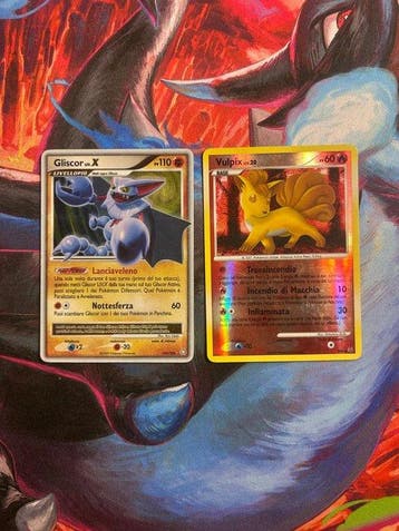 Pokémon - 2 Card - Vulpix, gliscor Secret rare, Holo -, Nieuw