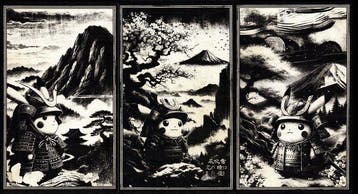Æ (XX-XXI) - Set of 3 – “Sword of Thunder — Pikachu Bushid”, Nieuw