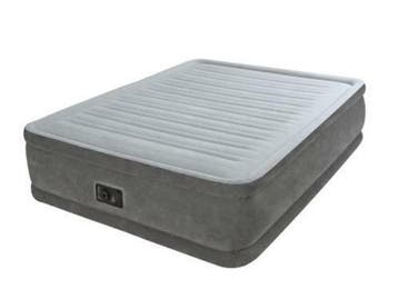 Intex velours luchtbed met ingebouwde pomp plush elevated qu, Nieuw