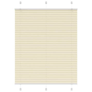 vidaXL Plissé rolgordijn 110x150cm stofbreedte 109,4cm, Verzenden, Nieuw, Crème