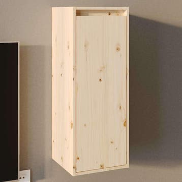 vidaXL Wandkast 30x30x80 cm massief grenenhout, Verzenden, Nieuw