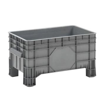 Groot volume bak 200 liter 1040x640x550 mm grijs - 4 poten, 40 liter of meer, Ophalen of Verzenden, Nieuw, Kunststof