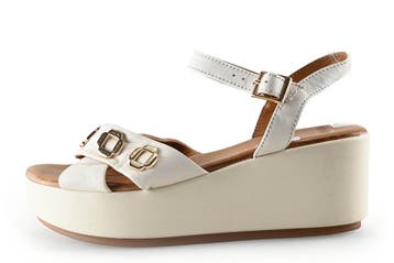 Manfield Sleehakken in maat 39 Wit, Verzenden, Wit, Zo goed als nieuw, Schoenen met hoge hakken