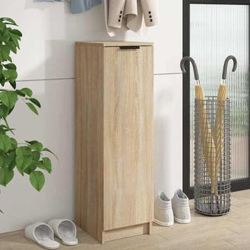 vidaXL Schoenenkast 30x35x100 cm bewerkt hout sonoma, Verzenden, Nieuw