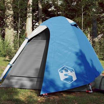vidaXL Koepeltent 2-persoons waterdicht blauw, Caravans en Kamperen, Tenten, Verzenden, Nieuw, Tot en met 2