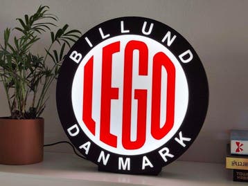 Custom Item LEGO - 1950-1954 - Vintage Logo Lightbox, Kinderen en Baby's, Speelgoed | Duplo en Lego, Nieuw