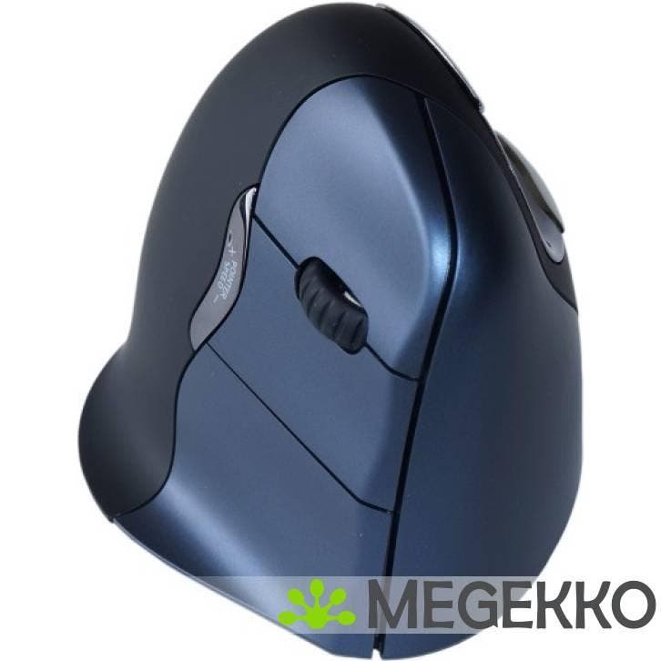 Evoluent VerticalMouse 4 Draadloze rechtshandig blauw/zwart, Computers en Software, Muizen, Nieuw, Verzenden