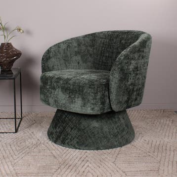DS4U Kenny gestoffeerde fauteuil - groen, Huis en Inrichting, Ophalen of Verzenden, Nieuw