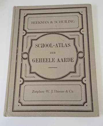 School-Atlas der Geheele Aarde (1927) Beekman & Schuiling 7d, Verzenden, Nieuw
