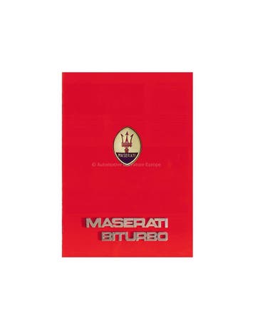 1984 MASERATI BITURBO BROCHURE DUITS, Boeken, Nieuw, Author