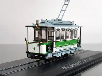 Atlas H0 - Modeltram (1) - Duitse TW4 Herbrand A.E.G. 1894, Hobby en Vrije tijd, Modeltreinen | H0, Nieuw
