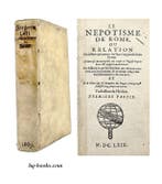 Gregorio Leti - Le Nepotisme de Rome - 1669, Antiek en Kunst