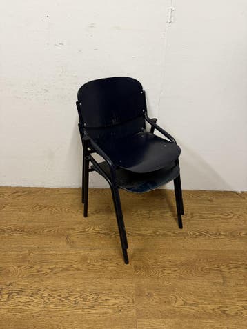 Gebruikte Schoolstoel z/a - S4137 Vintage/Café, Huis en Inrichting, Ophalen, Nieuw