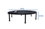 Trampoline Fitness 101cm Zwart | Opvouwbaar | OP=OP, Sport en Fitness, Kunststof, Rug, Overige typen, Nieuw