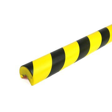 Stootrand foam, model 4 – 1 meter  -  Geel & Zwart  -  1 m, Verzenden