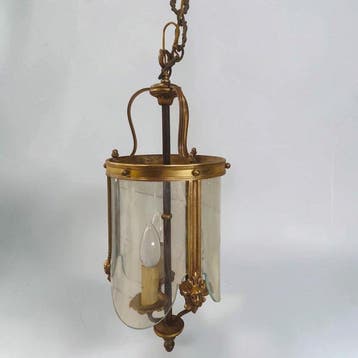 French Art Nouveau - Plafondlamp - Verguld brons