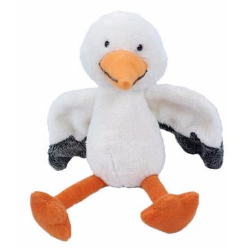 Heunec pluche ooievaar knuffel - vogel - 20 cm, Kinderen en Baby's, Verzenden, Nieuw