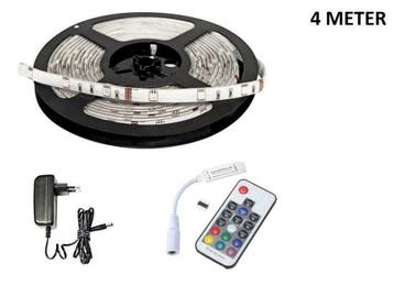 LED Strip RGB - 4 Meter - 30 LEDS Per Meter -  Waterdicht, Huis en Inrichting, Lampen | Overige, Ophalen of Verzenden, Nieuw, Modern