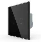 Livolo Touchscreen Schakelaar | Zwart | 2-voudig | Aan/Uit, Ophalen of Verzenden, Nieuw, Schakelaar