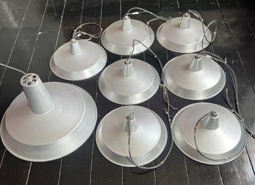Plafondlamp (8) - Aluminium - industriële hanglampen of