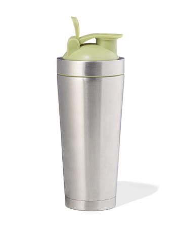 HEMA Shakebeker 750ml rvs metallic-groen, Verzenden, Nieuw