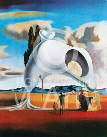 Kunstdruk Salvador Dali - Vestiges ataviques 60x80cm, Verzenden, Nieuw