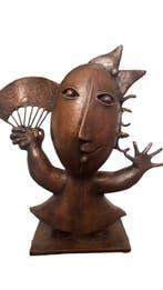 Juan García Ripollés (1932) - sculptuur, Nina con lazo y, Antiek en Kunst