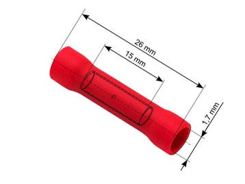 Doorverbinder Rood - Gat diameter 1.7 mm - 100 Stuks, Hobby en Vrije tijd, Elektronica-componenten, Ophalen of Verzenden, Nieuw