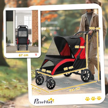TRUUSK Opvouwbare Hondenwagen en Kattenbuggy - Grote Honden, Verzenden, Nieuw