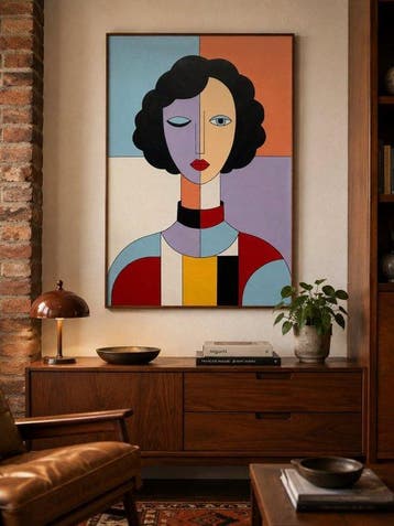 Marcel Mendez - Fragmented Face #95-XL- ( No reserve )