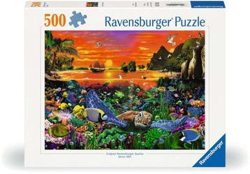 Schildpad in het Rif Puzzel (500 stukjes) | Ravensburger -, Verzenden, Nieuw