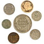 Roemenië, Bulgarije. Lot of 7 coins, incl. silver, various