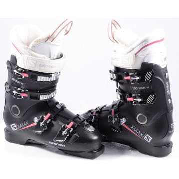 40,5 41 dames skischoenen SALOMON X MAX 100 SPORT W, custom, Verzenden, Gebruikt, Salomon