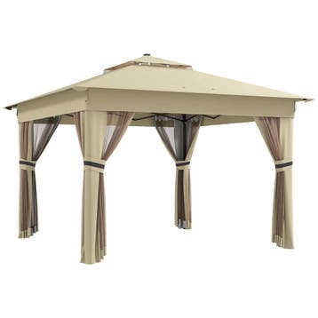 Paviljoen 3,3x3,3m Waterafstotend Pop-up Vouwpaviljoen Met L, Verzenden