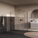 Brauer Stellar - Douchecabine met Draaideur - Helder Glas -, Ophalen of Verzenden, Nieuw, Rvs