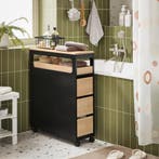 2dekans | SoBuy Archiefkast - BZR54-SCH - MDF & Bamboe -, Ophalen of Verzenden, Zo goed als nieuw